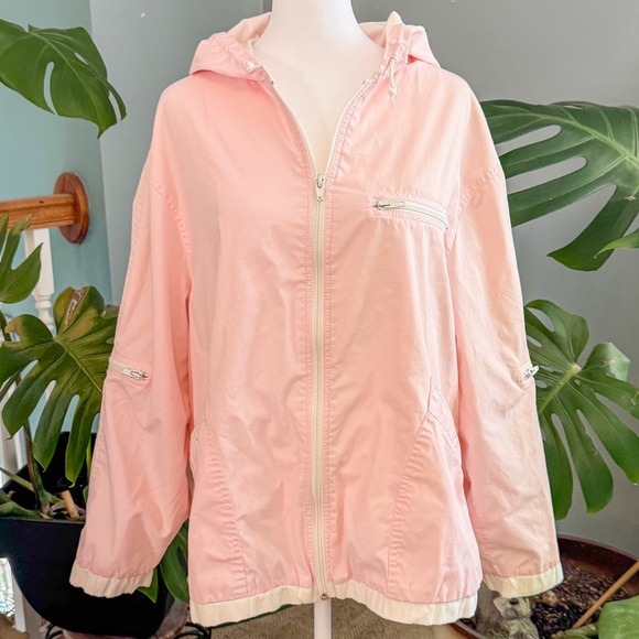 Women's Pink Hooded Jacket - Picture 2 of 9